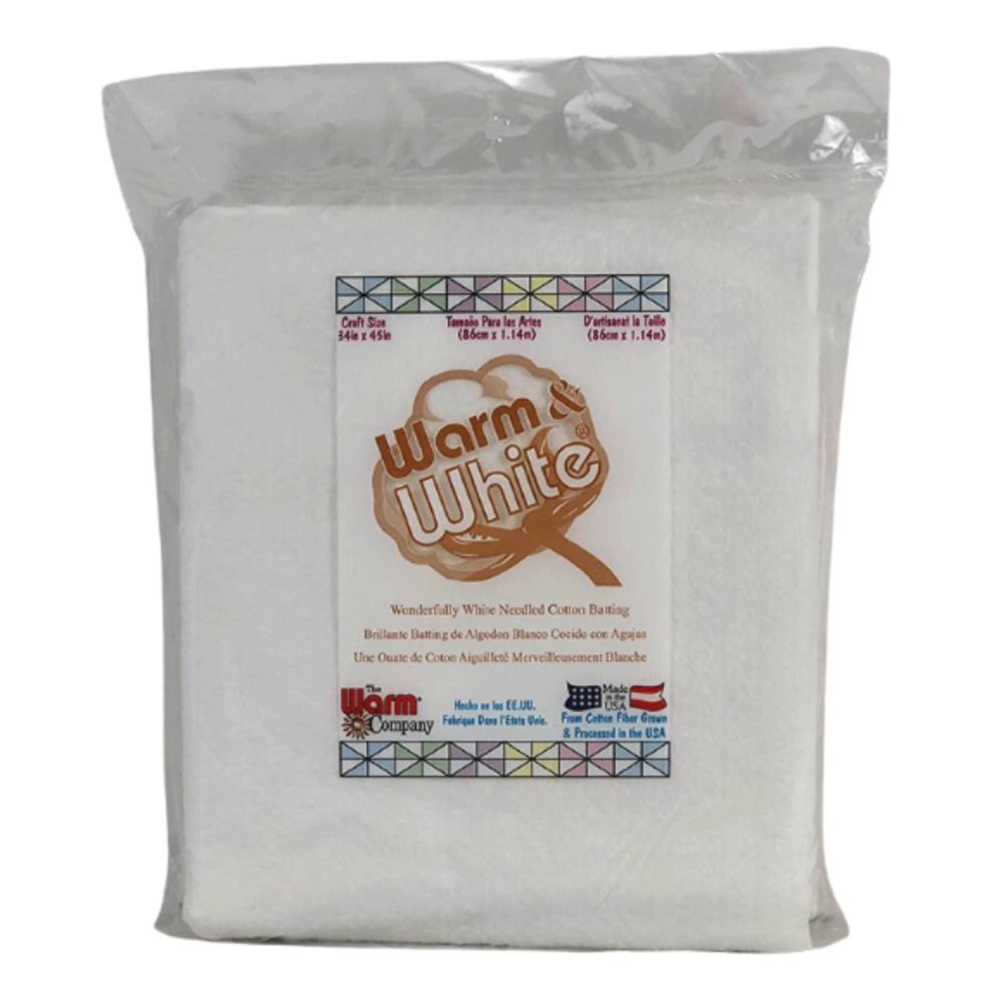 6 Pack: Warm & White® 34" x 45" Pre-Cut Craft Cotton Batting